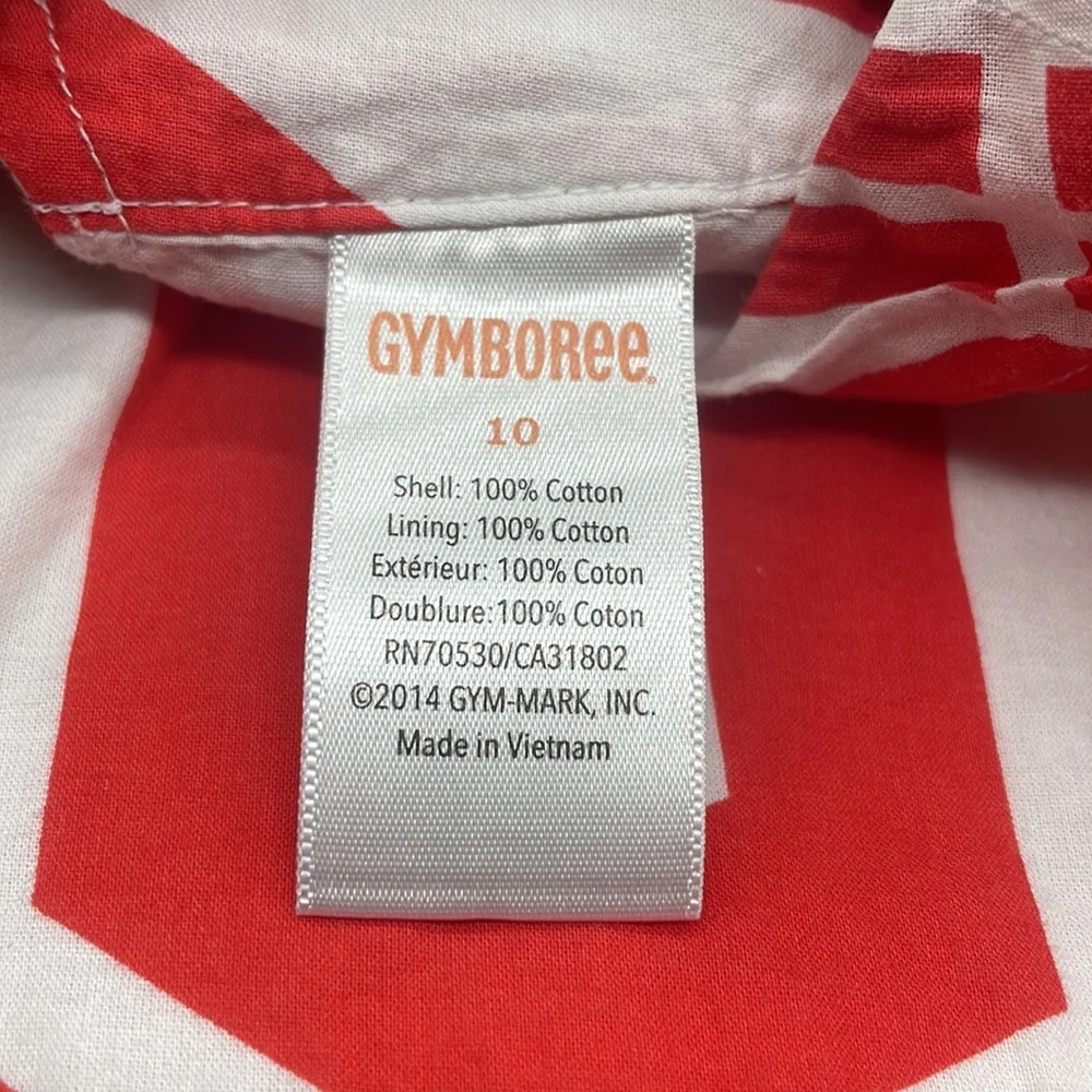 Gymboree Mod about Orange Sz: 10 Tan/Orange shirt/Top EUC